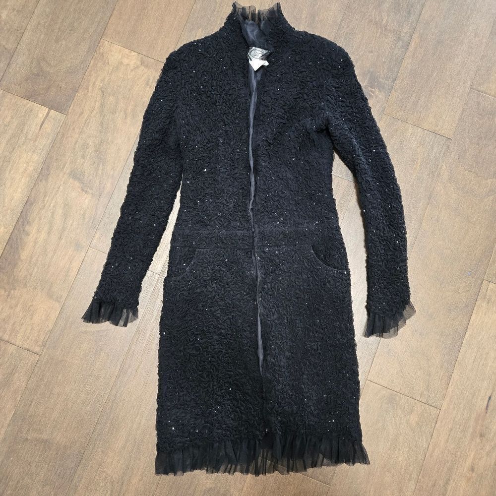 Karl Lagerfeld Gallery Black Embroidered Dress